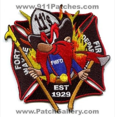 Fort Wayne Fire Department Station 11 Patch (Indiana)
Scan By: PatchGallery.com
Keywords: ft. dept. fwfd company co. yosemite sam est 1929