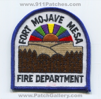 Fort Mojave Mesa Fire Department Patch (Arizona)
Scan By: PatchGallery.com
Keywords: ft. dept.