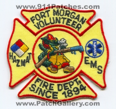 Fort Morgan Volunteer Fire Department Patch (Colorado)
[b]Scan From: Our Collection[/b]
Keywords: ft. vol. dept. hazmat haz-mat ems