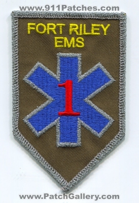Fort Riley Emergency Medical Services EMS Patch (Kansas)
Scan By: PatchGallery.com
[b]Patch Made By: 911Patches.com[/b]
Keywords: ft. 1 us army military