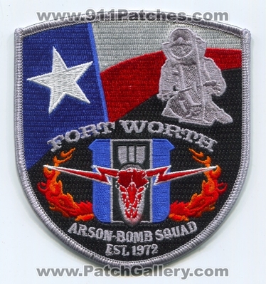 Fort Worth Arson Bomb Squad Fire Police Department Patch (Texas)
Scan By: PatchGallery.com
Keywords: ft. dept.