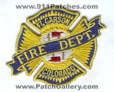 Fort Carson Fire Departmemt Patch (Colorado)
[b]Scan From: Our Collection[/b]
Keywords: ft. dept. us army