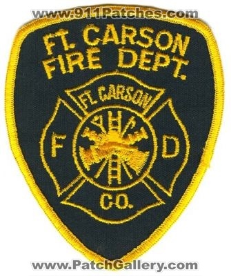 Fort Carson Fire Department Patch (Colorado)
[b]Scan From: Our Collection[/b]
Keywords: ft. dept. us army fd co.