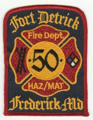 Fort Detrick Fire Dept
Thanks to PaulsFirePatches.com for this scan.
Keywords: maryland department us army haz mat hazmat