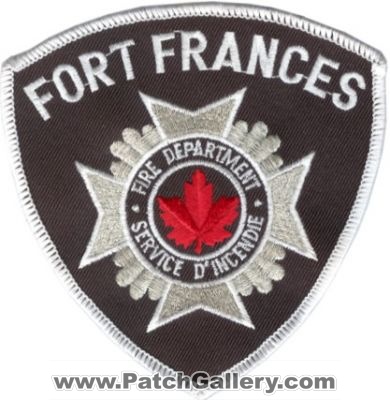 Fort Frances Fire Department (Canada ON)
Thanks to zwpatch.ca for this scan.
Keywords: ft
