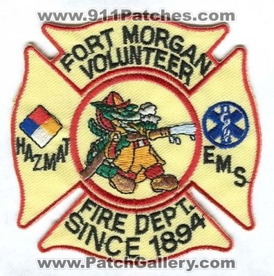 Fort Morgan Volunteer Fire Department Patch (Colorado)
[b]Scan From: Our Collection[/b]
Keywords: ft dept. hazmat haz-mat ems