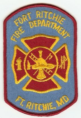 Fort Ritchie Fire Department
Thanks to PaulsFirePatches.com for this scan.
Keywords: maryland ft