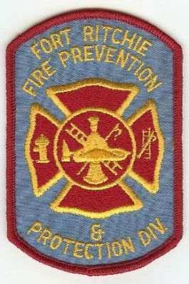 Fort Ritchie Fire Prevention & Protection Div
Thanks to PaulsFirePatches.com for this scan.
Keywords: maryland division ft