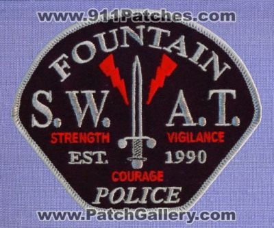 Fountain Police Department SWAT (Colorado)
Thanks to apdsgt for this scan.
Keywords: s.w.a.t.