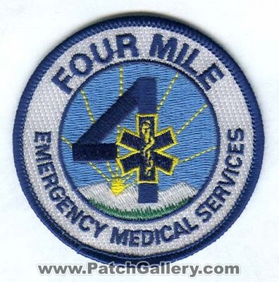 Four Mile Emergency Medical Services Patch (Colorado)
[b]Scan From: Our Collection[/b]
Keywords: ems