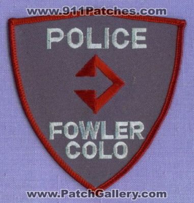 Fowler Police Department (Colorado)
Thanks to apdsgt for this scan.
Keywords: dept.