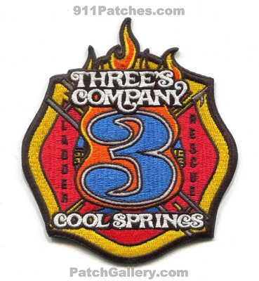 Franklin Fire Department Station 3 Patch (Tennessee) (Confirmed)
Scan By: PatchGallery.com
Keywords: dept. threes company co. ladder rescue cool springs