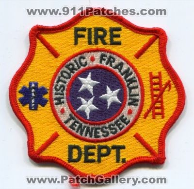 Franklin Fire Department (Tennessee)
Scan By: PatchGallery.com
Keywords: dept. historic