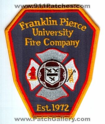 Franklin Pierce University Fire Company Department (New Hampshire)
Scan By: PatchGallery.com
Keywords: dept.
