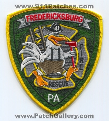 Fredericksburg Fire Rescue Department 41 Patch (Pennsylvania)
Scan By: PatchGallery.com
Keywords: dept. pa
