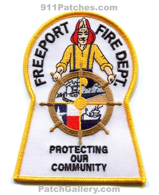 Freeport Fire Department Patch (Texas)
Scan By: PatchGallery.com
Keywords: dept. protecting our community