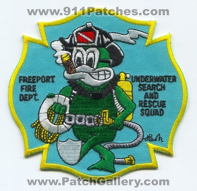 Freeport Fire Department Underwater Search and Rescue Squad Patch (New York)
Scan By: PatchGallery.com
Keywords: Dept. USARS SCUBA Dive Team