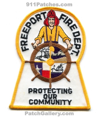 Freeport Fire Department Patch (Texas)
Scan By: PatchGallery.com
Keywords: dept. protecting our community