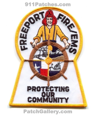 Freeport Fire EMS Department Patch (Texas)
Scan By: PatchGallery.com
Keywords: dept. protecting our community