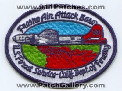 Fresno Air Attack Base (California)
Scan By: PatchGallery.com
Keywords: forest fire wildfire wildland usfs u.s.f.s. forest service calif. dept. of forestry