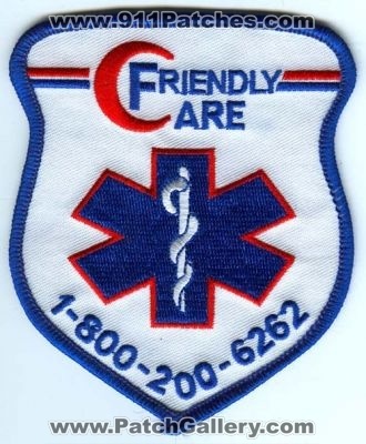 Friendly Care Ambulance Patch (New Jersey)
[b]Scan From: Our Collection[/b]
Keywords: ems