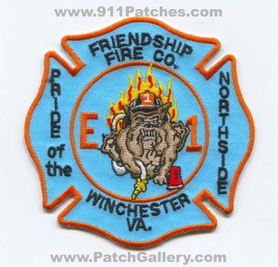 Friendship Fire Company Engine 1 Patch (Virginia)
Scan By: PatchGallery.com
Keywords: co. e1 department dept. pride of the northside va. bulldog