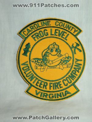 Frog Level Volunteer Fire Company (Virginia)
Thanks to Walts Patches for this picture.
Keywords: caroline county