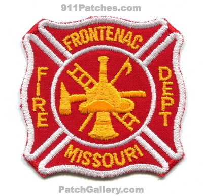 Frontenac Fire Department Patch (Missouri)
Scan By: PatchGallery.com
Keywords: dept.