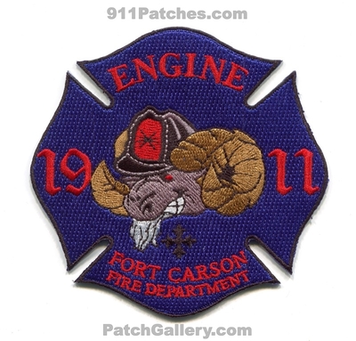 Fort Carson Fire Department Engine 1911 US Army Military Patch (Colorado)
[b]Scan From: Our Collection[/b]
[b]Patch Made By: 911Patches.com[/b]
Keywords: ft. dept. company co station 31 united states