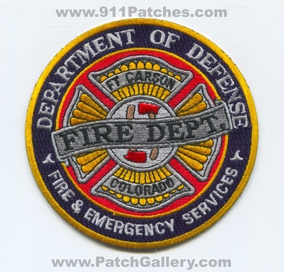 Fort Carson Fire Department US Army Military Patch (Colorado)
[b]Scan From: Our Collection[/b]
Keywords: ft. dept. u.s. united states & and emergency services of defense dod d.o.d.