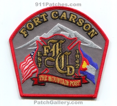 Fort Carson Fire Department US Army Military Patch (Colorado)
[b]Scan From: Our Collection[/b]
Keywords: ft. dept. united states u.s.