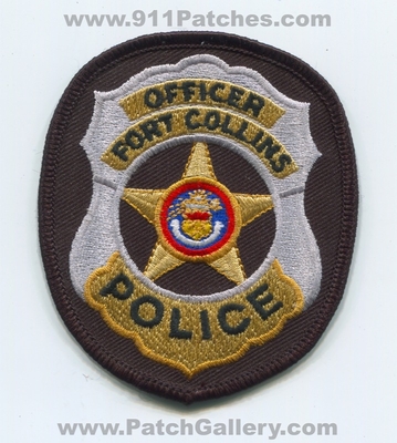 Fort Collins Police Department Officer Patch (Colorado)
Scan By: PatchGallery.com
Keywords: ft. dept.