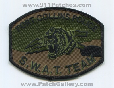 Fort Collins Police Department SWAT Team Patch (Colorado)
Scan By: PatchGallery.com
Keywords: ft. dept. s.w.a.t.