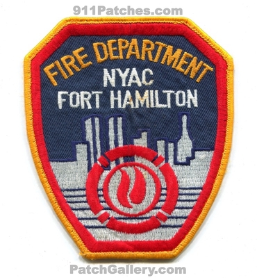 Fort Hamilton Fire Department New York Area Command NYAC Police US Army Military Patch (New York)
Scan By: PatchGallery.com
Keywords: ft. dept.