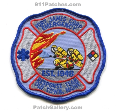 Fort James Corporation Emergency Response Team ERT Fire Department Old Town Patch (Maine)
Scan By: PatchGallery.com
Keywords: ft. corp. dept. est. 1948