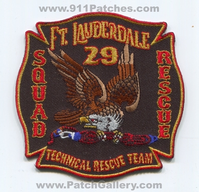 Fort Lauderdale Fire Department Station 29 Technical Rescue Team Patch (Florida)
Scan By: PatchGallery.com
Keywords: Ft. Dept. Squad TRT T.R.T. Company Co. Eagle