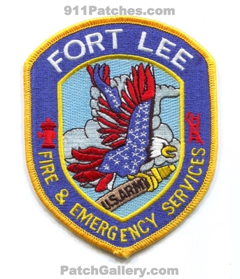 Fort Lee Fire and Emergency Services US Army Military Patches (Virginia)
Scan By: PatchGallery.com
Keywords: ft. & es department dept. u.s.