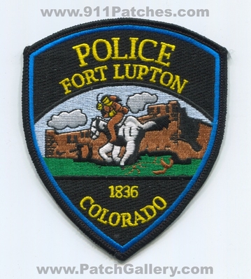 Fort Lupton Police Department Patch (Colorado)
Scan By: PatchGallery.com
Keywords: ft. dept. 1836