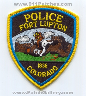 Fort Lupton Police Department Patch (Colorado)
Scan By: PatchGallery.com
Keywords: ft. dept. 1836