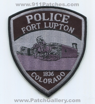 Fort Lupton Police Department Patch (Colorado) (Subdued)
Scan By: PatchGallery.com
Keywords: ft. dept. 1836