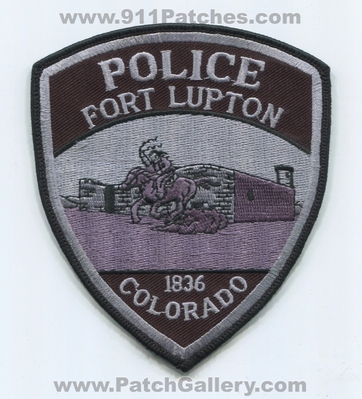 Fort Lupton Police Department Patch (Colorado) (Subdued)
Scan By: PatchGallery.com
Keywords: ft. dept. 1836