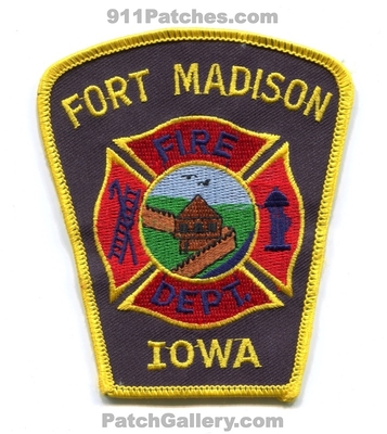 Fort Madison Fire Department Patch (Iowa)
Scan By: PatchGallery.com
Keywords: ft. dept.