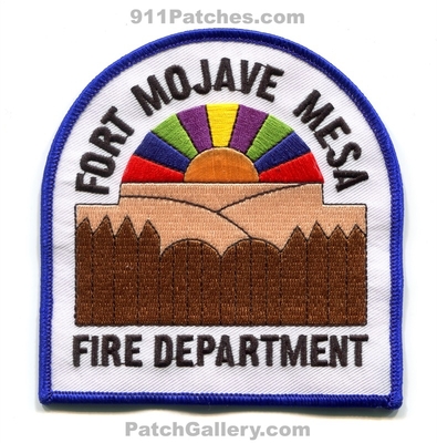 Fort Mojave Mesa Fire Department Patch (Arizona)
Scan By: PatchGallery.com
Keywords: ft. dept.