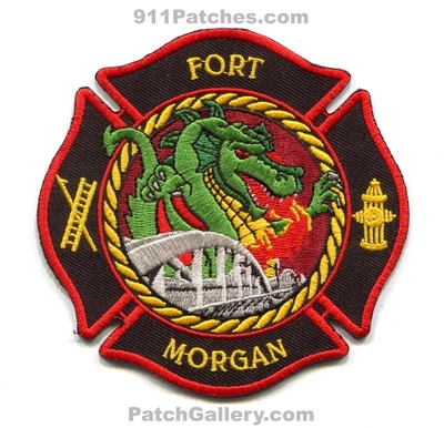 Fort Morgan Fire Department Patch (Colorado)
[b]Scan From: Our Collection[/b]
Keywords: ft. dept. dragon