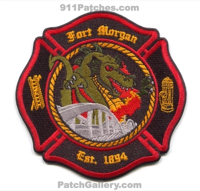 Fort Morgan Fire Department Patch (Colorado)
[b]Scan From: Our Collection[/b]
Keywords: ft. dept. est. 1894 dragon