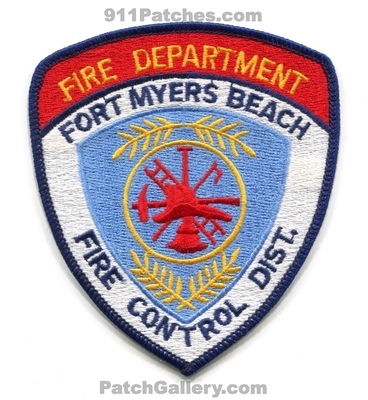 Fort Myers Beach Fire Department Control District Patch (Florida)
Scan By: PatchGallery.com
Keywords: ft. dept. dist.