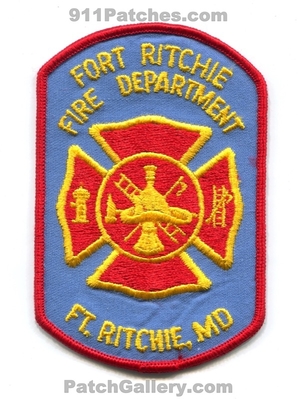 Fort Ritchie Fire Department US Army Military Patch (Maryland)
Scan By: PatchGallery.com
Keywords: ft. dept.