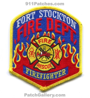 Fort Stockton Fire Rescue Department Firefighter Patch (Texas)
Scan By: PatchGallery.com
Keywords: ft. dept. ff