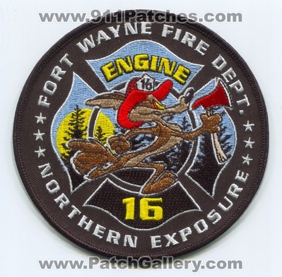 Fort Wayne Fire Department Engine 16 Patch (Indiana)
Scan By: PatchGallery.com
Keywords: Ft. Dept. FWFD F.W.F.D. Company Co. Station Northern Exposure