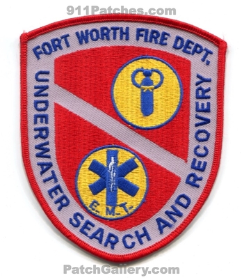 Fort Worth Fire Department Underwater Search and Recovery EMT Patch (Texas)
Scan By: PatchGallery.com
Keywords: ft. dept. scuba diver rescue